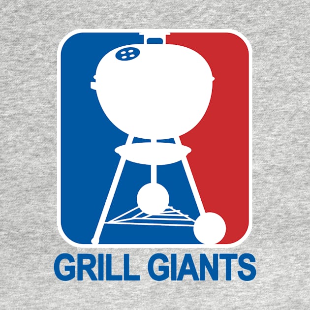 80's logo Blue text by Grill Giants